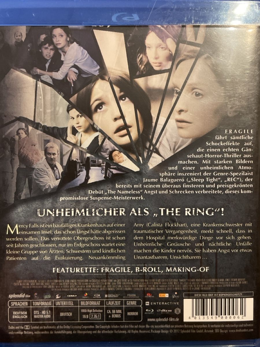 Tutti i DVDs: Fragile - Die Angst wird dich zerbrechen (2005) – Usato da Waldenburg venduto da Gonzo8 1