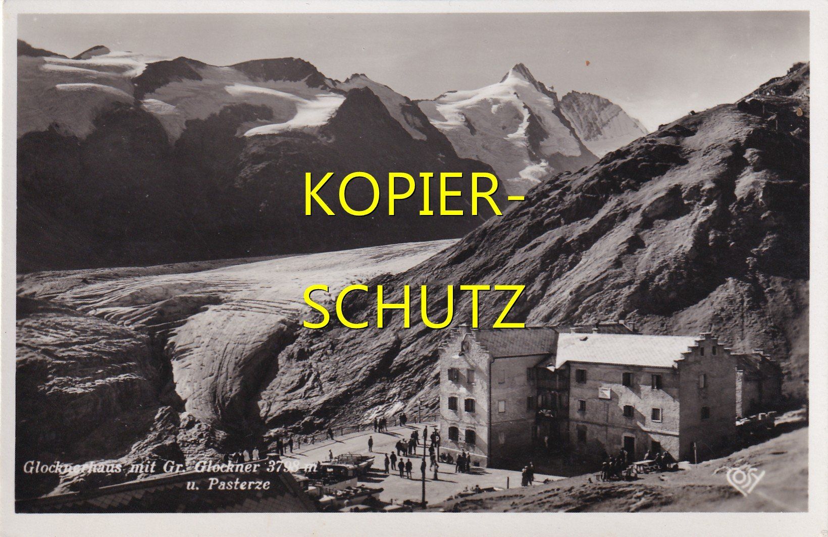Cartoline postali: Glockenhaus mit Grossglockner /bc – Usato da Hombrechtikon venduto da Rudolf07