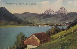 Brunnen mit Mythen v. Treib gesehen