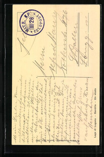 Cartoline postali: AK Lugano, Gandria – Usato da Berlin venduto da bartko-reher 1