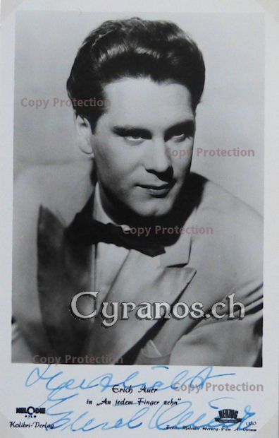 Autographes: Erich Auer (1923-2004) Schauspieler -Autogramm – D'occasion à Dietikon par cyranos.ch