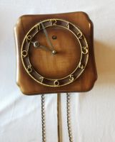 Retro Wanduhr / Pendeluhr aus Holz