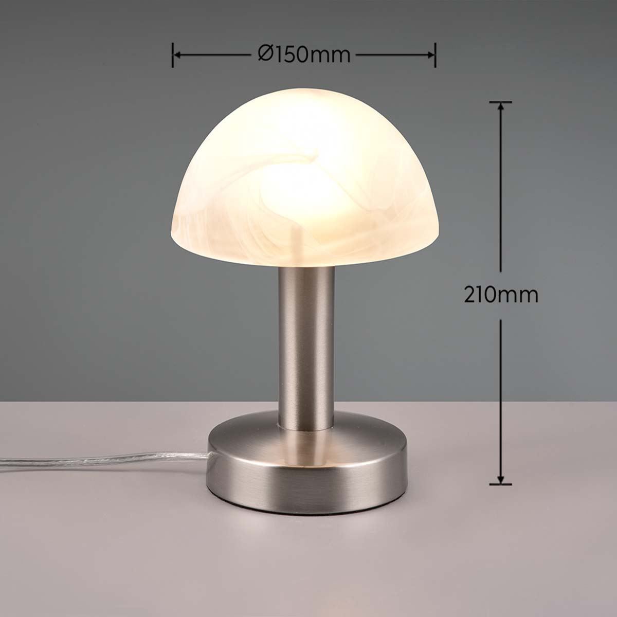 Lampade: Tischleuchte, Glasschirm, 21 cm Höhe – Nuovo (secondo la descrizione) da Kreuzlingen venduto da Smart-Light 2