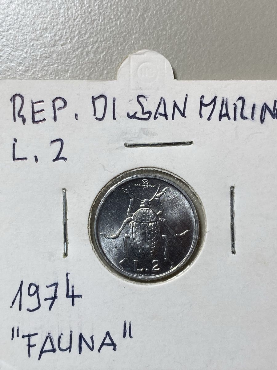 Tutti le monete: San Marino - 2 lires - 1974 – Usato da Payerne venduto da Mike1682