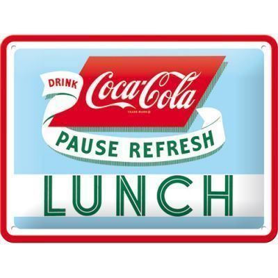 Coca-Cola Insegne: Blechschild 3D-COCA COLA-LUNCH – Nuovo e nell'imballaggio originale da Rupperswil venduto da big-one-sale