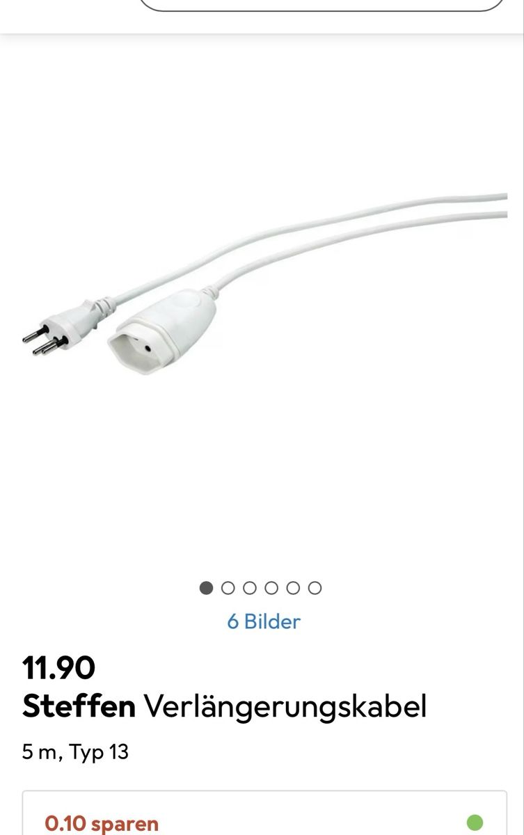Cavi: Verlängerungskabel Elektik – Nuovo (secondo la descrizione) da Hittnau venduto da Oracel 3