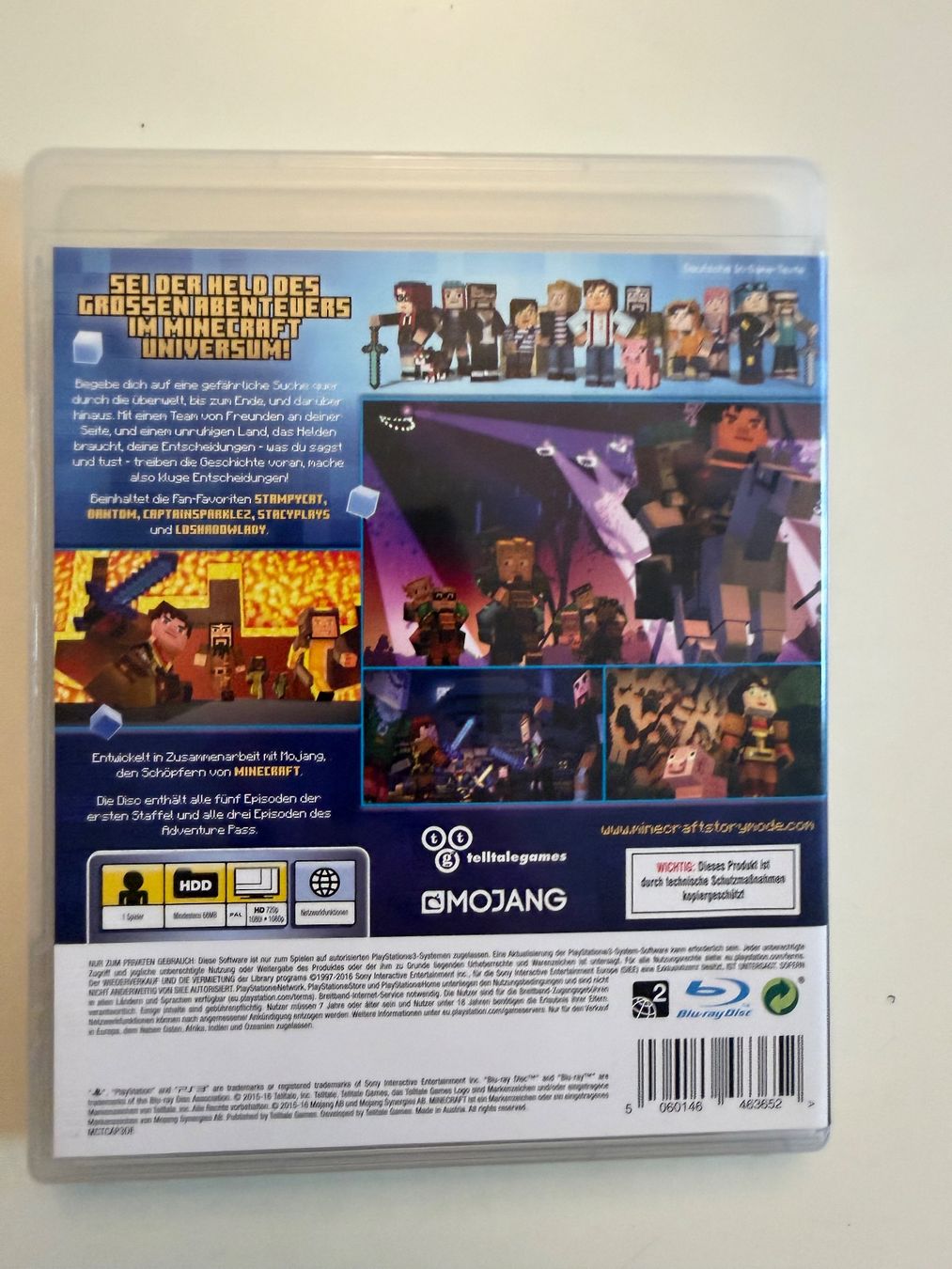 Giochi: PlayStation 3 Game MINDECRAFT STORY MODE PS3 – Usato da Münsingen venduto da Ganjam 2