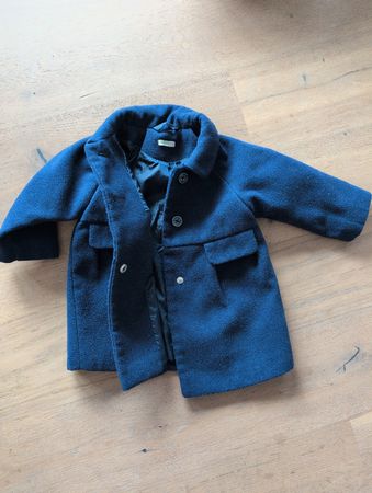 Benetton Mädchen Wintermantel Gr74, 9-12Mt marineblau
