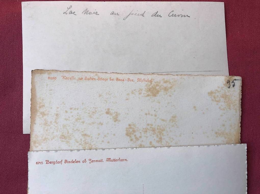 Cartoline postali: Cartes postales chapelles - E. Gyger Adelboden – Usato da Chernex venduto da Nouveaunom 2