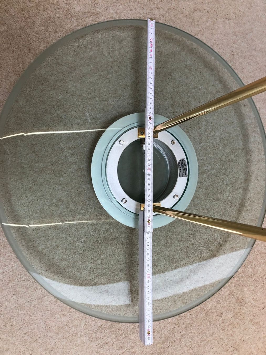 Lampadari & plafoniere: Schöne Deckenlampe aus Glas mit goldfarbenen Details – Usato da Affoltern am Albis venduto da mch_l8m6 7