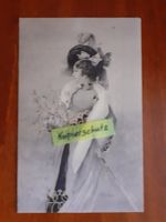 Dame Frau antike Postkarte