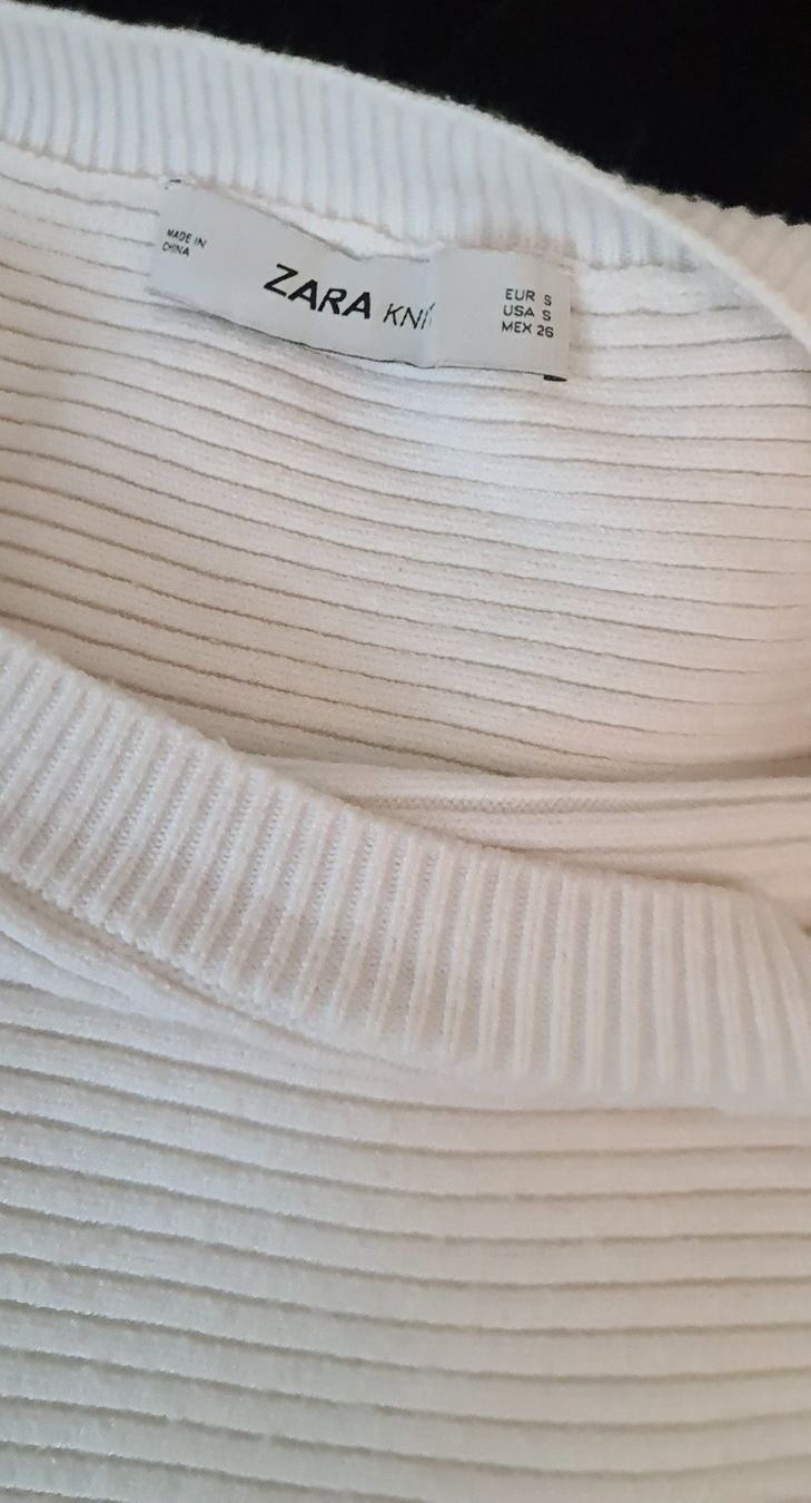 Zara Maglioni & Felpe: Pull à encolure bateau taille S couleur crème – Usato da Genève venduto da Saleena 6