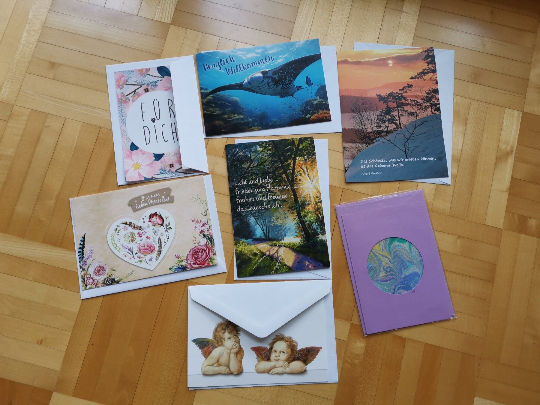 Cartes: 7 div. Karten mit Couvert – Neuf (Voir description) à Dornach par Hei50