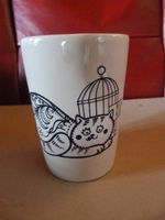 Trinkbecher mit Katze, Made in Korea