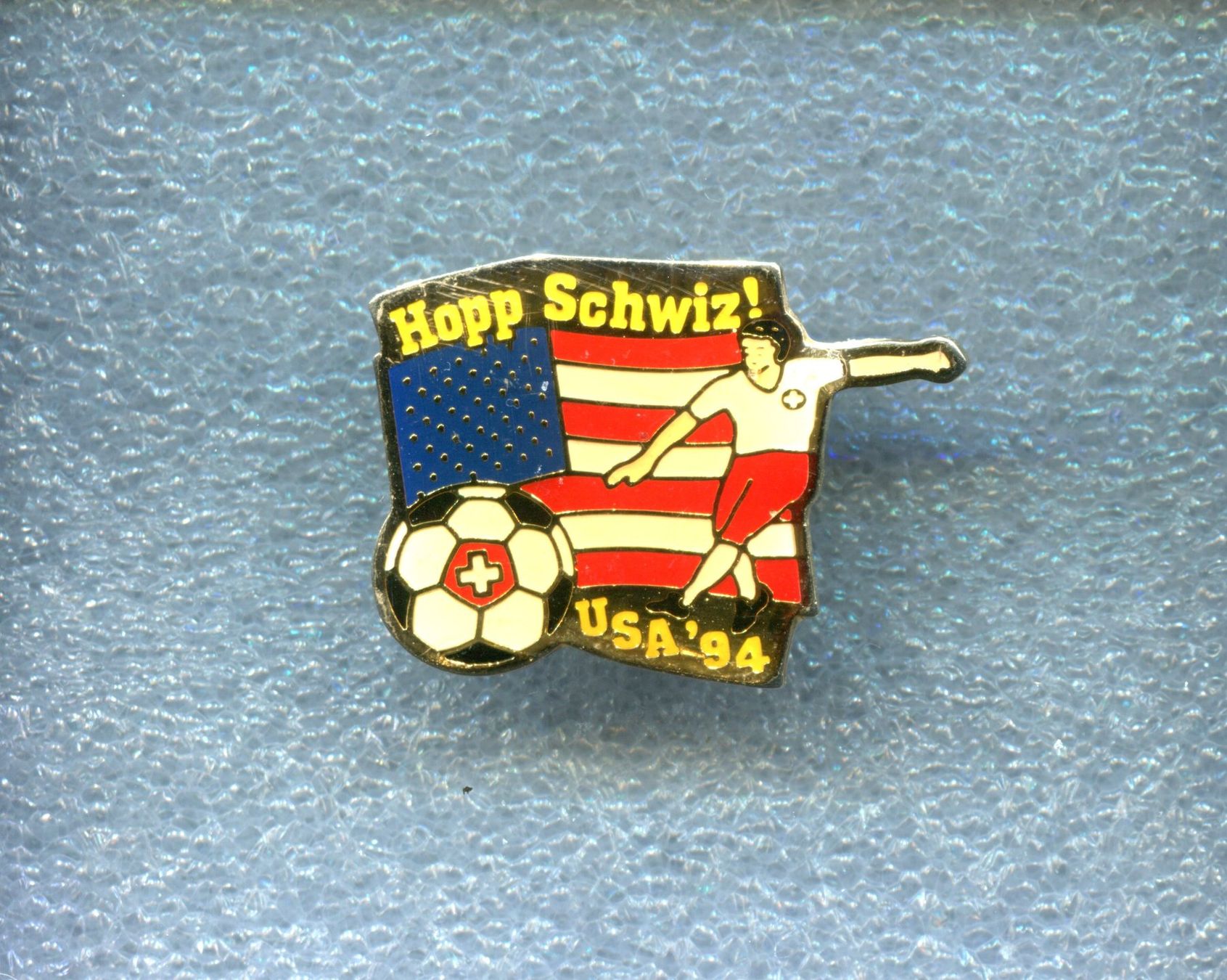 Placchette & Badge: WM '94  Hopp Schwiz  – Usato da Winterthur venduto da Sammleroase