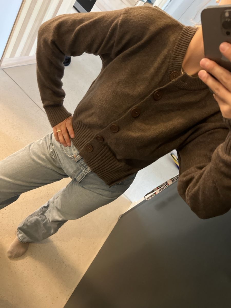 Maglioni & Felpe: Pullover braun mit Seitenschlitz – Usato da Zürich venduto da La.gp