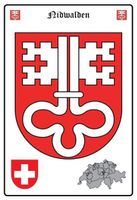 Blechschild - NIDWALDEN WAPPEN
