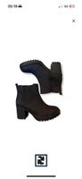 Schwarze Stiefeletten mit Absatz, Top Zustand