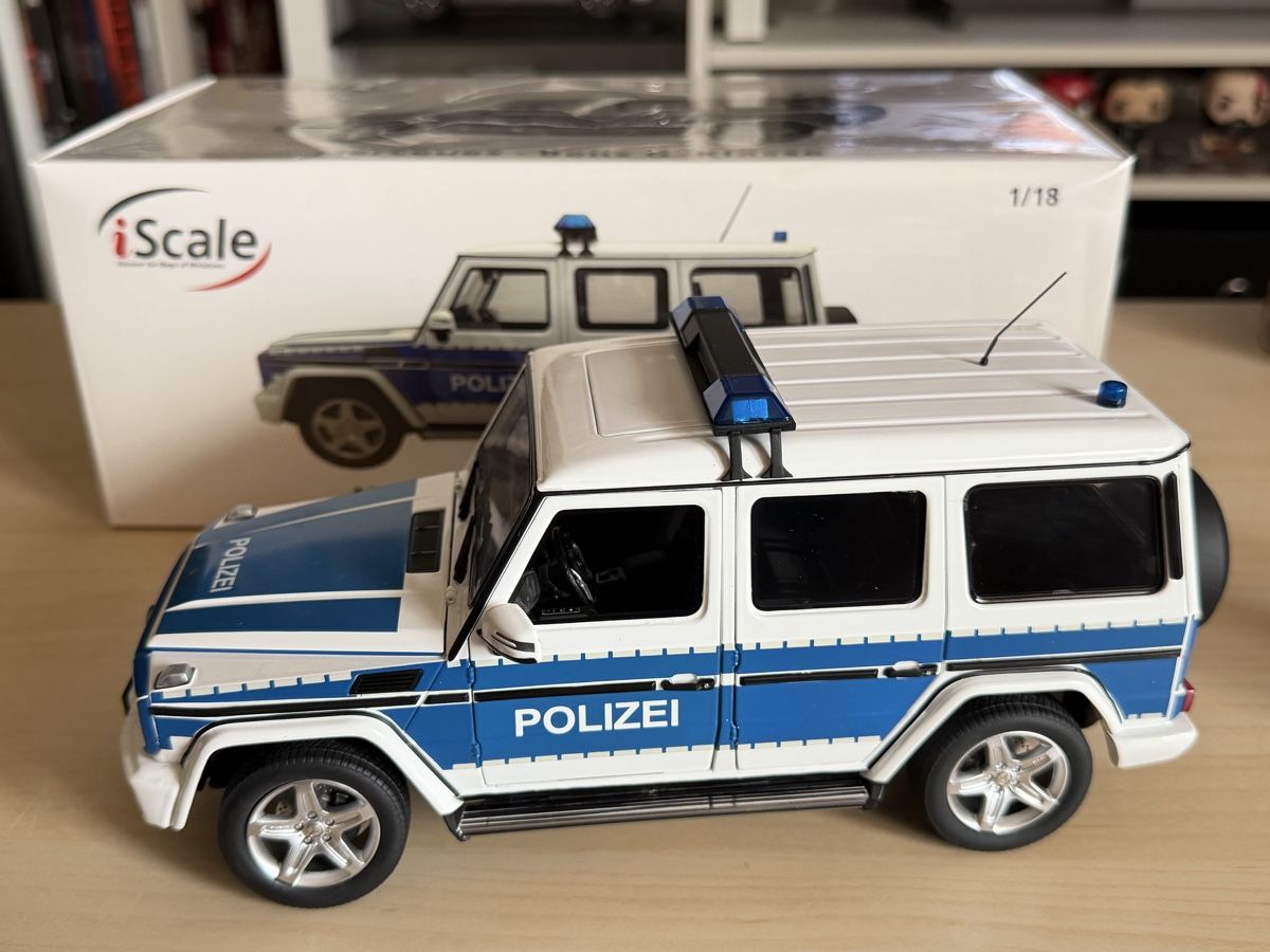 Mercedes-Benz Modellini d'auto: Mercedes G-Class Polizei iScale 1/18 – Nuovo (secondo la descrizione) da Villarimboud venduto da Beowulf1691