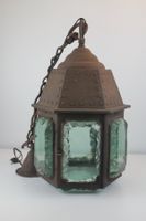 Rustikale Vintage Hängelampe mit Dickglas