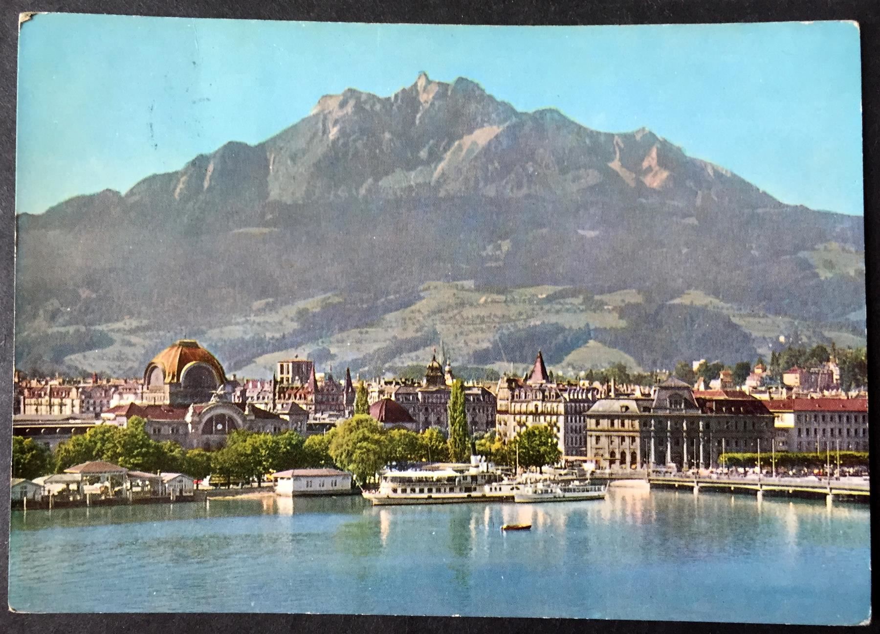 Cartes postales: LUZERN mit Pilatus - Dampfschiff – D'occasion à Jona par philajona