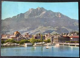 LUZERN mit Pilatus - Dampfschiff