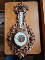 Barometer und Thermometer  -  antike Brienzer Schnitzerei