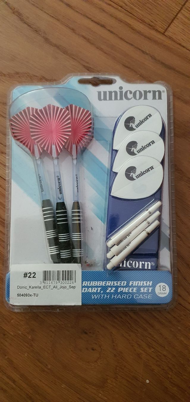 Freccette: Unicorn Dart Set . Rubberised Finish mit Hardcase 18g – Nuovo e nell'imballaggio originale da Muri AG venduto da Jeromia