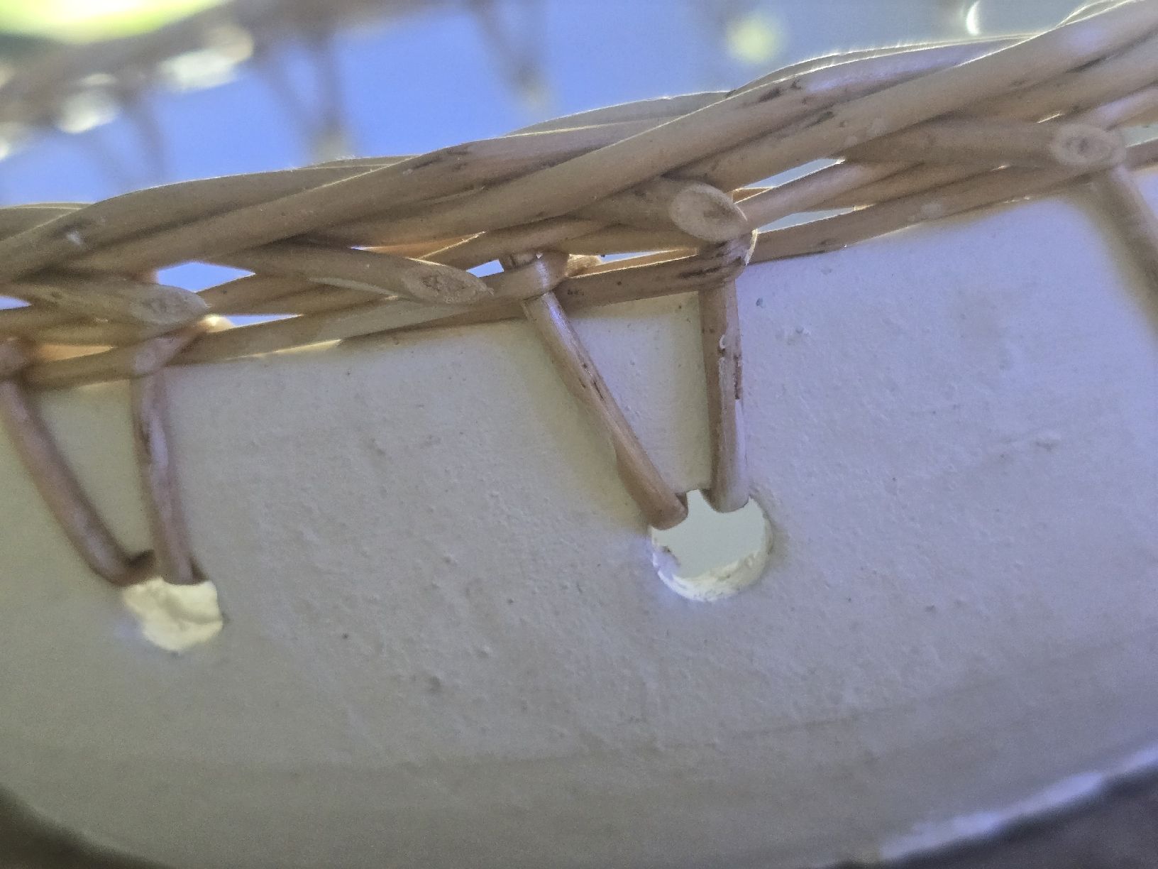 Ciotole: Rustikale Schale, Keramik mit Rattan, Deko, NEU – Nuovo (secondo la descrizione) da Matzingen venduto da FashionLady2 2