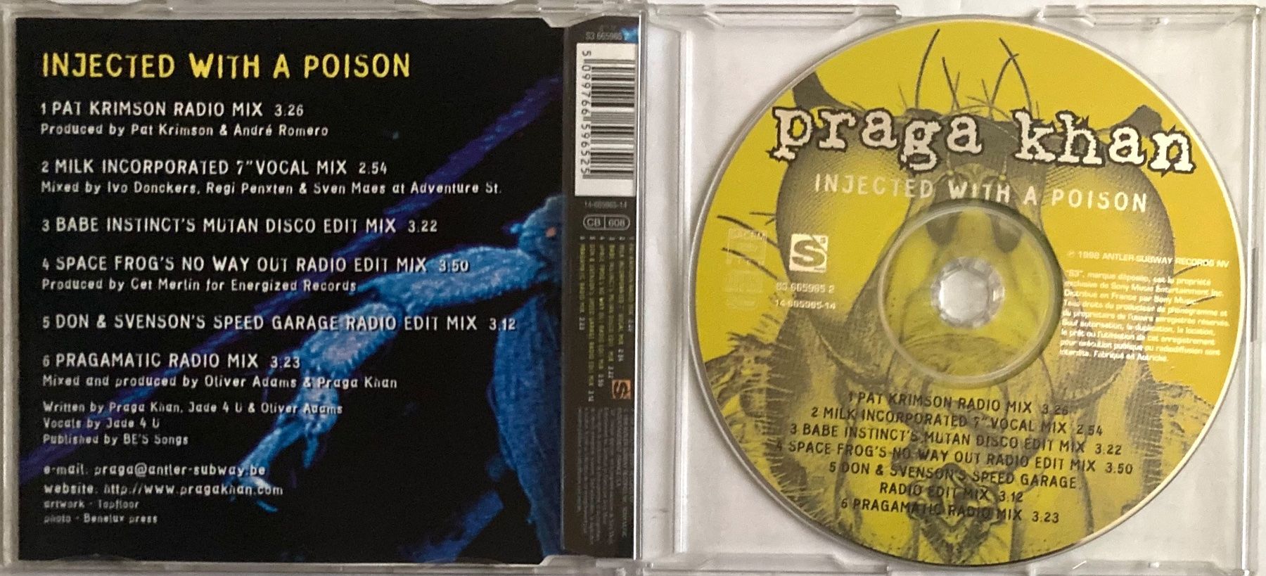 CD: PRAGA KHAN - INJECTED WITH A POISON – Usato da Poliez-Pittet venduto da Newtown-Records 1