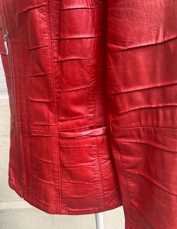 Superbe veste en cuir GERRY WEBER nappa d'agneau t.M-L