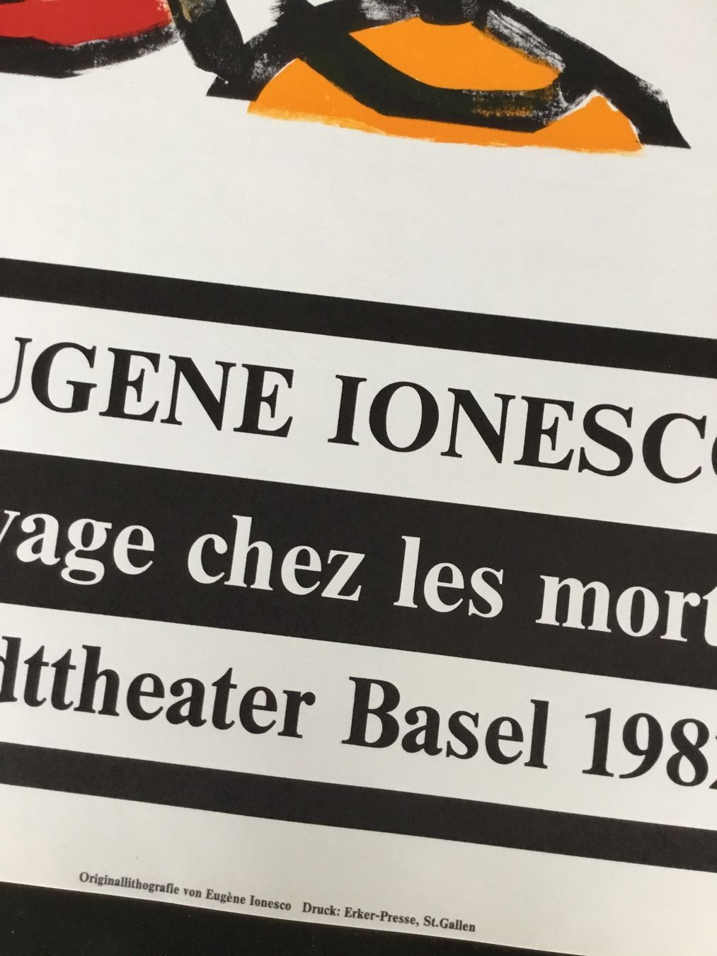 Grafica & Litografie: Ionesco Eugène Original-Lithografie, Stadttheater Basel 1982 – Usato da Eggersriet venduto da Wiese61 1