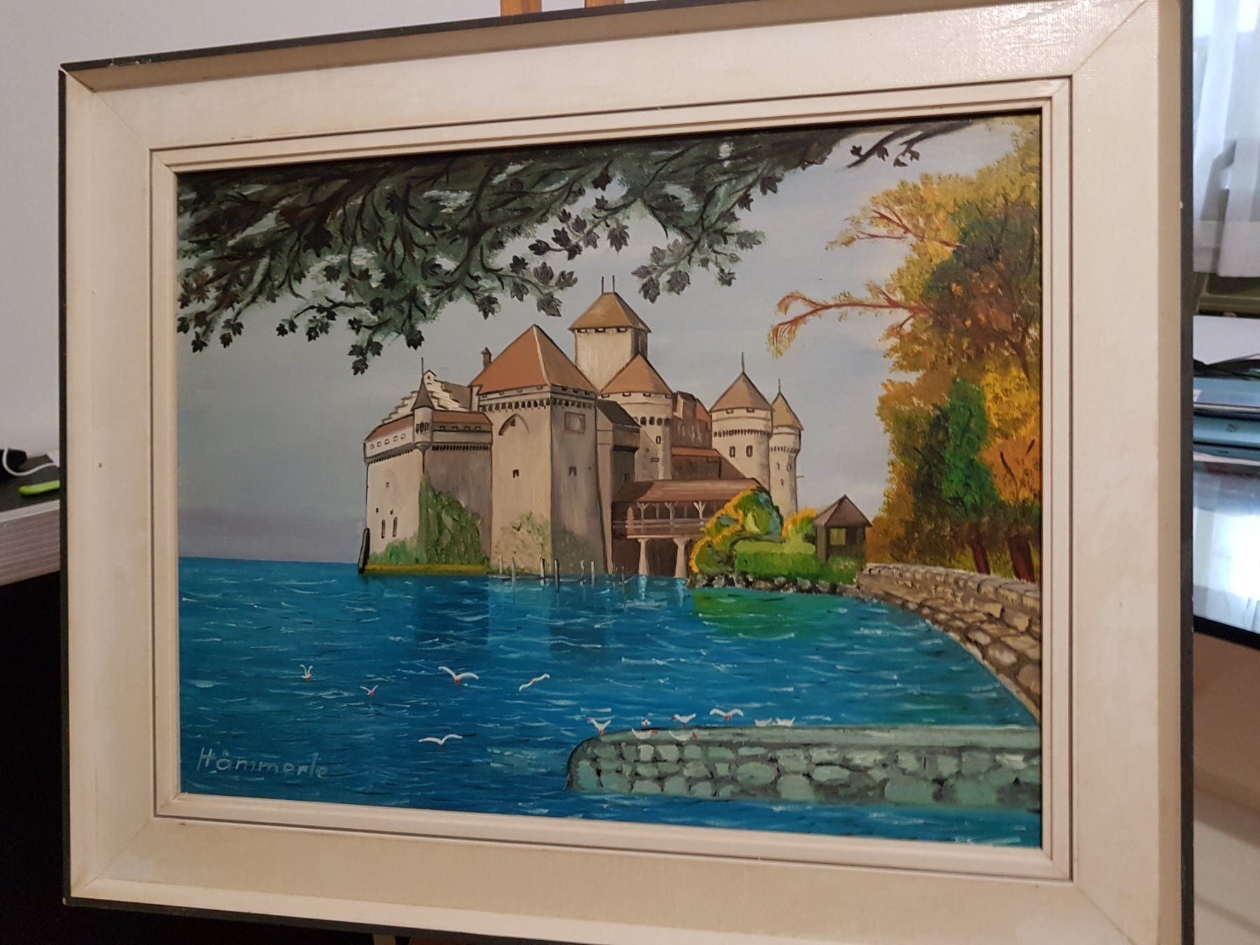 Dipinti: (Château de Chillon) Signiert Hammerle... – Usato da Glattbrugg venduto da casabelavista 3