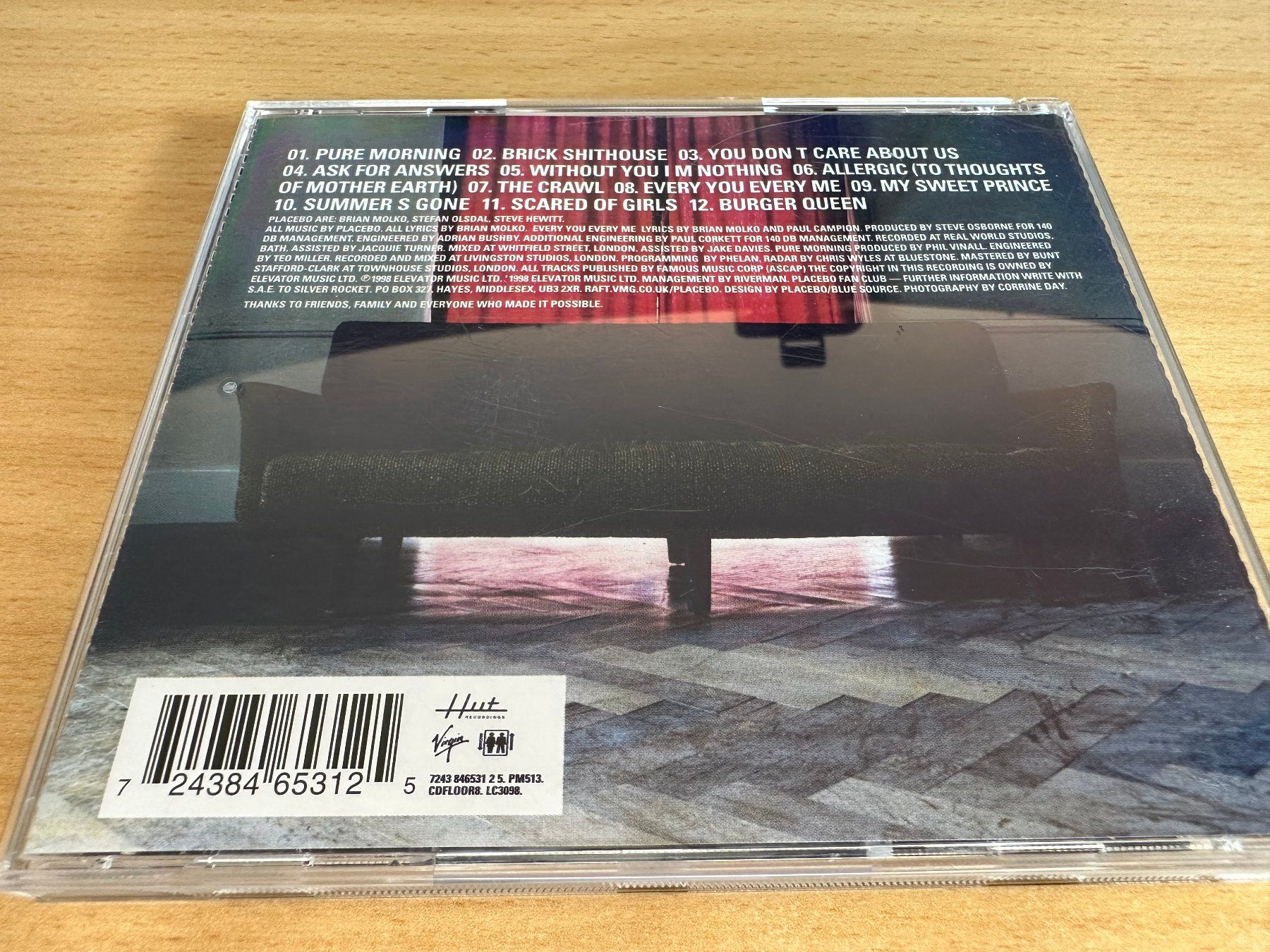 CD: Placebo – Without You I'm Nothing – Usato da Rikon im Tösstal venduto da Alpenmutz 1
