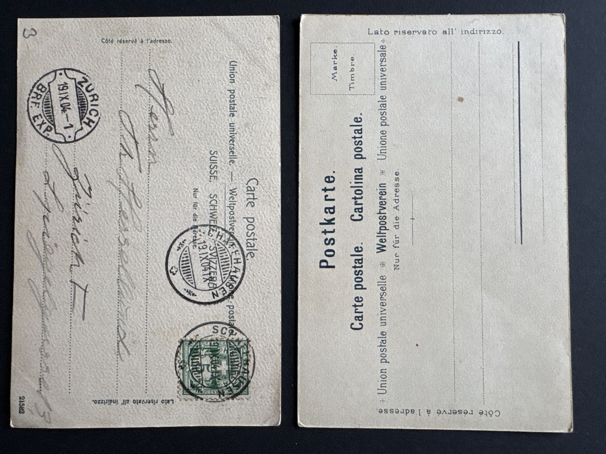 Cartoline postali: 2 AK Schaffhausen Schwabenthor – Usato da Au ZH venduto da Samson84 1