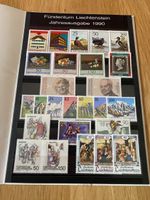 Briefmarken Fürstentum Liechtenstein Jahresausgabe 1990