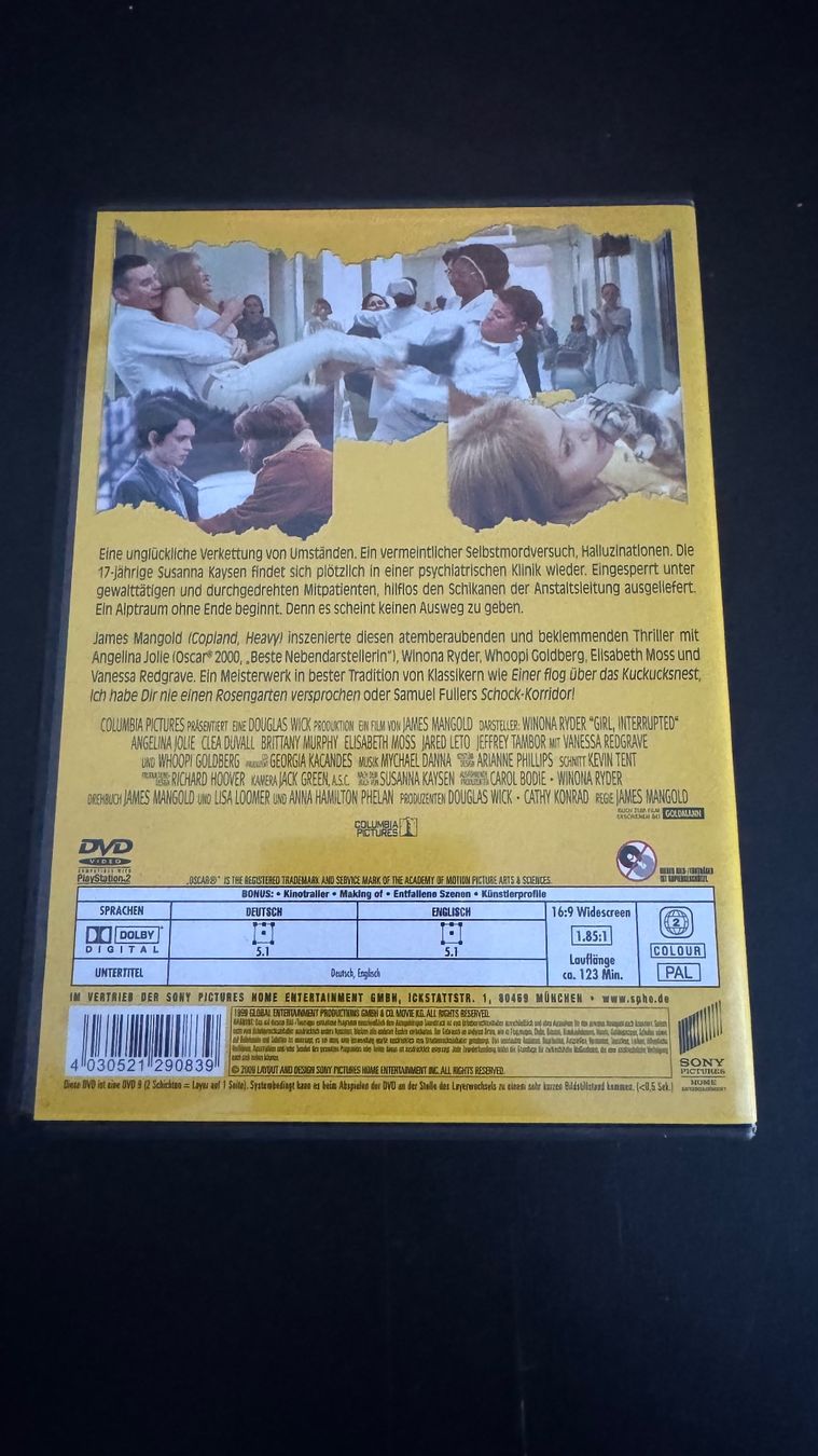 Tutti i DVDs: DVD Durchgeknallt Girl Interrupted – Usato da Wolfhausen venduto da ResalePoint 1