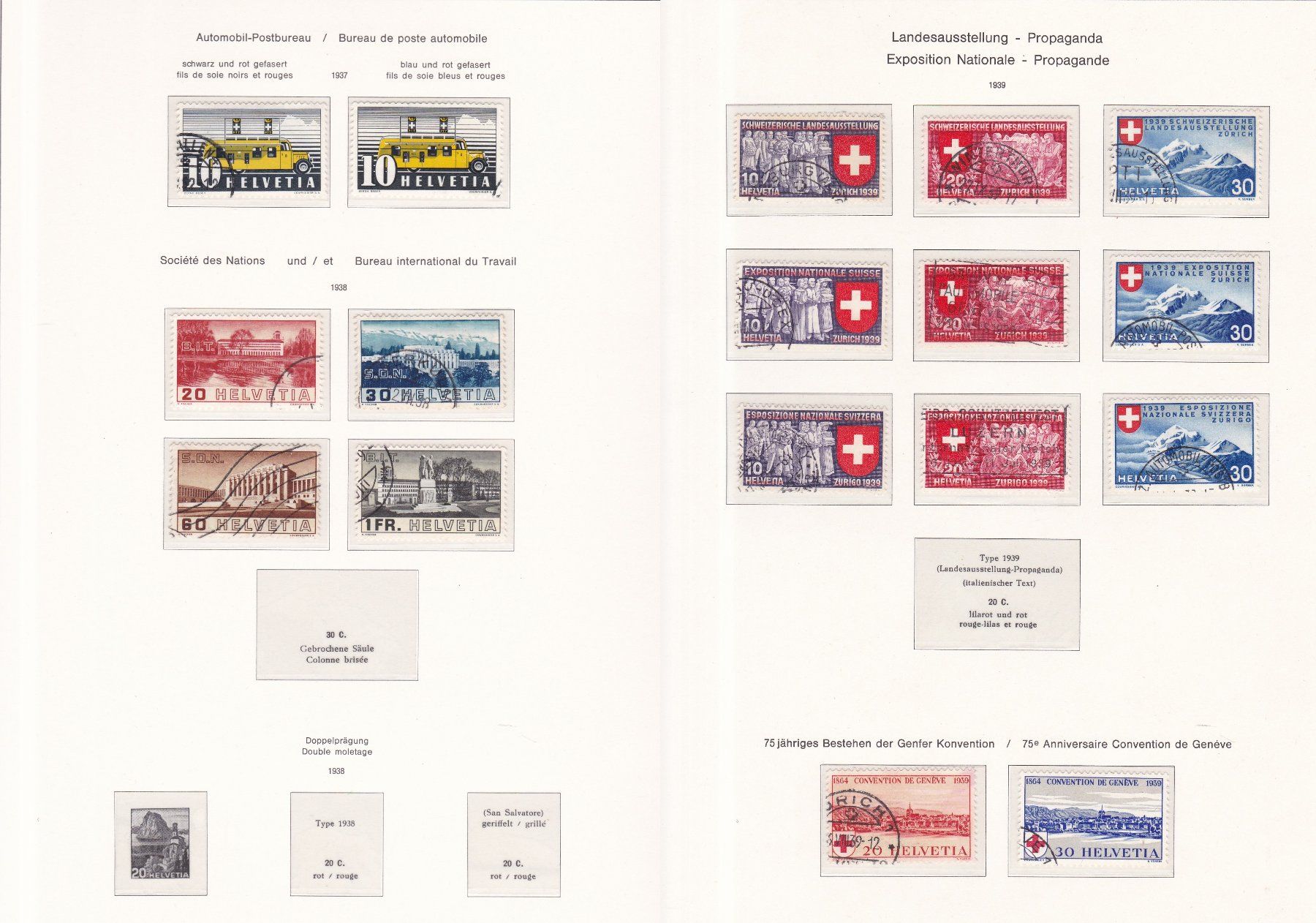 Tutti i francobolli: 20 Seiten mit CH Briefmarken – Usato da Münchwilen AG venduto da Nesar 4