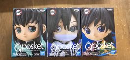 Lots de 3 figurines Qposket Demon Slayer neuves
