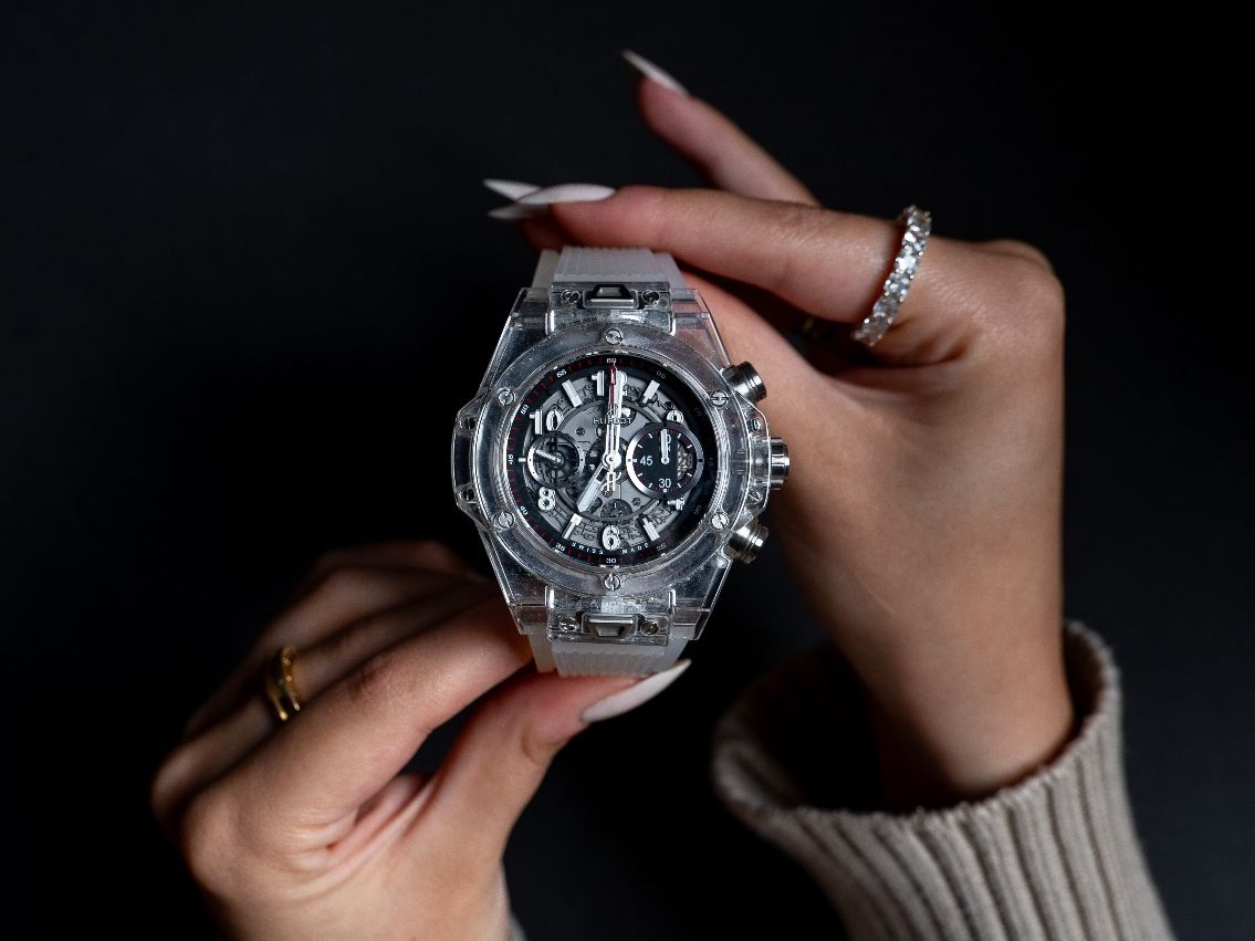 Hublot Orologi: Hublot Unico Saphire – Usato da St. Gallen venduto da Aureum-Momentum