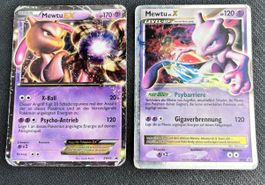 🔥🔥2x Vintage Pokémon Mewtu EX & LV.X Promo Holo🔥🔥