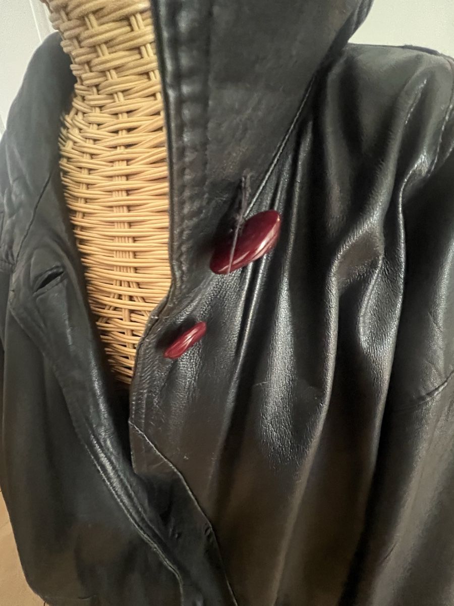 Cappotti: Vintage Leder Mantel, Grösse 44 – Usato da Zürich venduto da romcam 3
