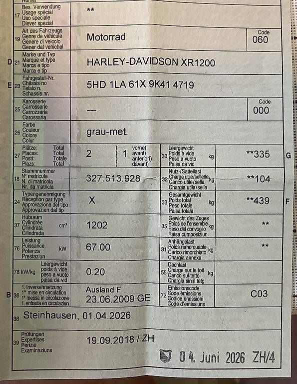 Harley-Davidson Route: XR1200 – D'occasion à Neuheim par ram_8t2t 4