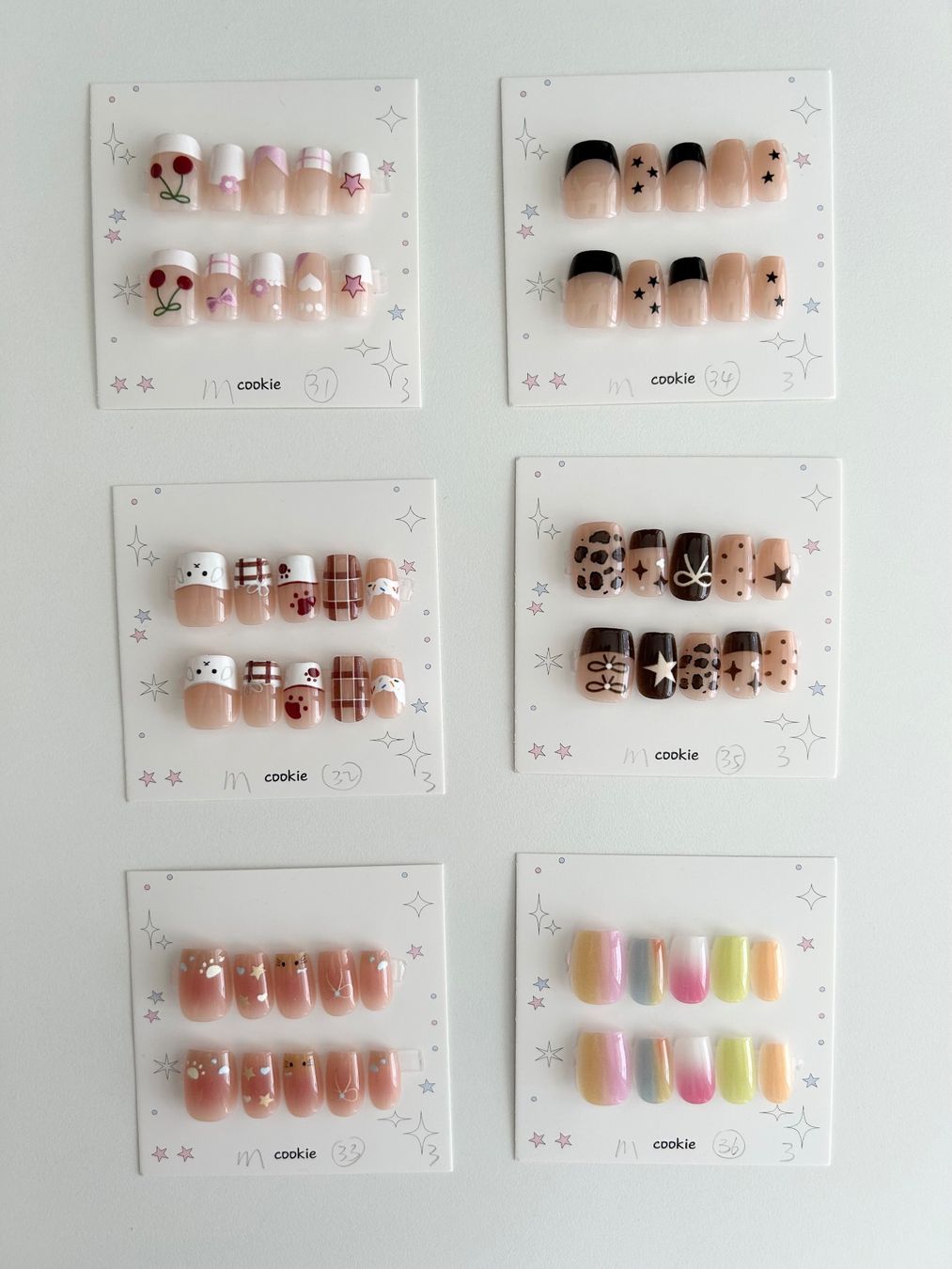 Ongles artificiels: Press-on nail  - New - short square - size M – Neuf (Voir description) à Basel par lau_982w 6