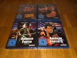 American Fighter 1,2,3 & 4 - 4 BLU-RAY-S - UNCUT