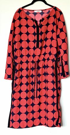 Vanilia Sommerkleid Grösse 40 Polka Dots Pink/Navy RAR