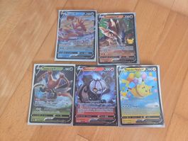 Pokemon Sammelkarten Set V Kingler Zamazenta Skelabra