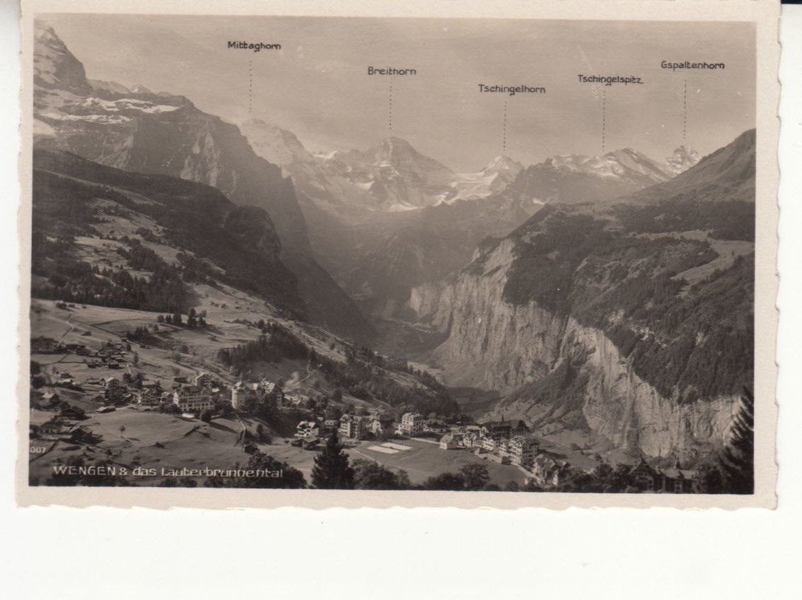 Cartoline postali: Wengen ca. 1930 – Usato da Bürglen TG venduto da StampGraf