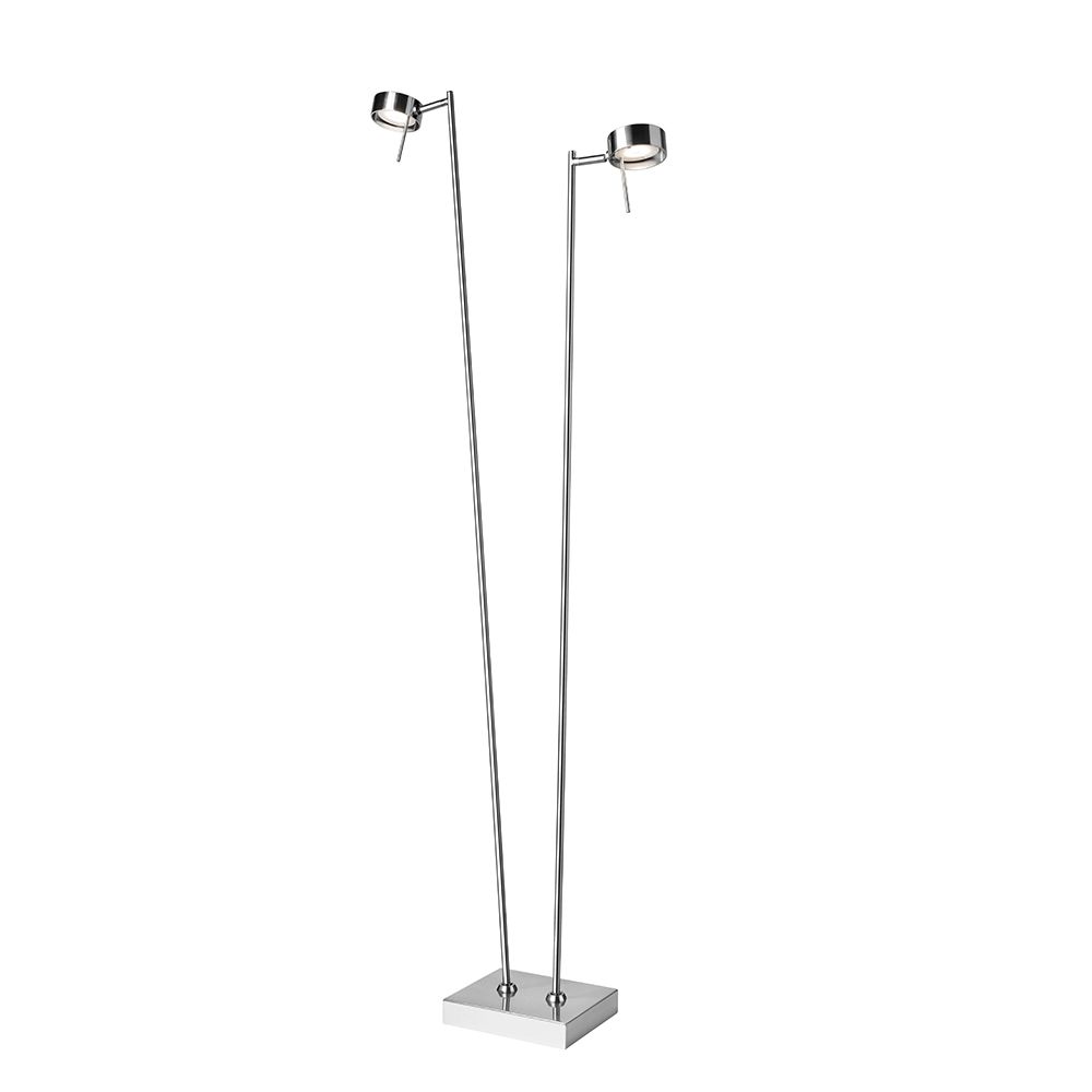 Lampade: LED Stehleuchte, 2er Strahler, Dimmbar – Nuovo (secondo la descrizione) da Kreuzlingen venduto da Smart-Light