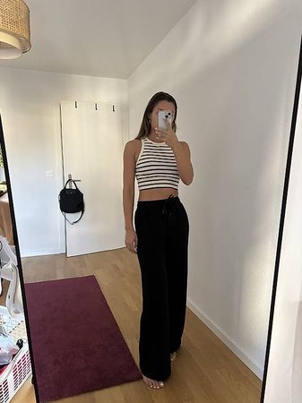 Stoffhose schwarz 